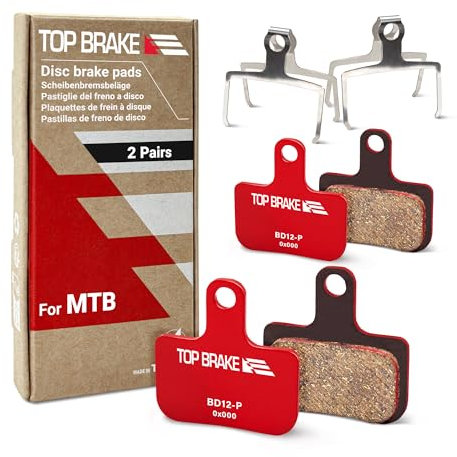 TOPP BRAKE 2 par skivcykelbromsbelägg för SRAM-nivå Ultimate/Röd/AXS Force Road och XC MTB bromssats