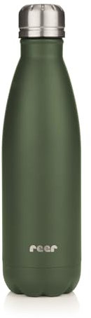reer Colour Edelstahl-Isolierflasche |Gesamtvolumen 500ml | Perfekte Isolation | bis zu 24 Stunden | Edelstahl | Grün
