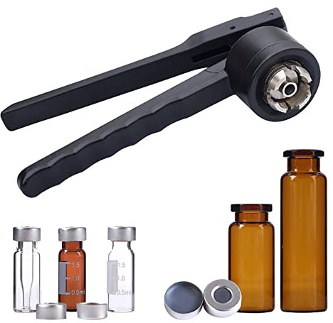 Sertisseuse de flacons en Verre, Machine à sceller Les flacons, capsuleuse de Bouteilles entièrement en Aluminium, Outils de sertissage de Bouteilles pour Outils de laboratoires Chimiques