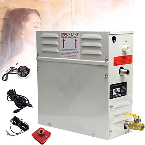 Wrobelax Steam Generator Steam Generator For SPA Room Digital Display Steam Generator 35 ℃-55 ℃ Sauna Steam Generator For Home Commercial Steam Generator Kit Steam Bath Generator