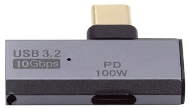 NFHK 10Gbps USB-C Type-C 1-to-2 USB-C femmina OTG e 100W PD Adattatore di alimentazione per il computer portatile Tablet Telefono