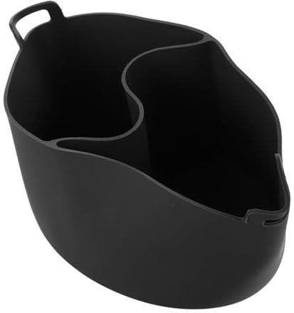 MAGICLULU Silicone Slow Cooker Liner 6qt Reusable Pot Divider Non-skid Slow Cooker Insert for Multi-function Kitchen Use Gray