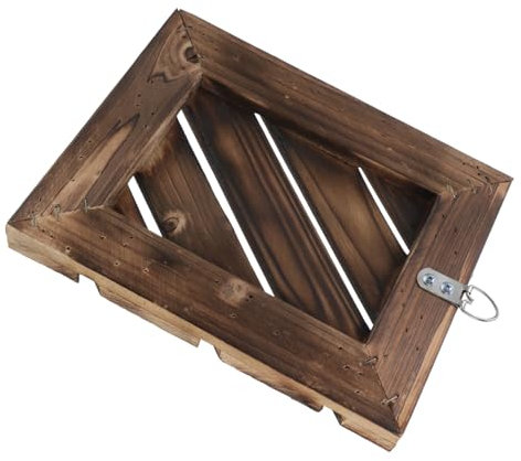 ANDRESLAD Elegante Macetero De Madera Para Pared Para Orquídeas Macetero Colgante Para Plantas De Interior Decoración Rústica Fácil De Instalar 20 X 25 Cm