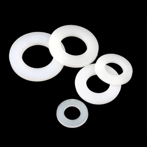 UZAMIRLEX Dichtungen Silikondichtungen, Dicke 2,3 mm, Flache, runde Silikondichtung, ID 31, 35, 45, Silikonscheiben for Basteln, 5 Stück(6 x 12 x 2mm)