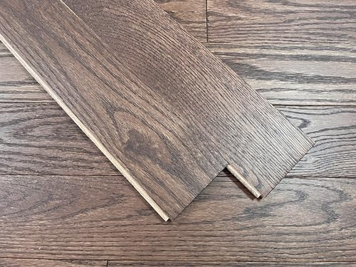 baoyeewood Red Oak Wall Panels (3.4 Wx55” L) with Natural Grain UV Finish,Black Walnut Color, Wood Panels for Interior Decor and Accent Wall Installation(10.2 Square Feet)