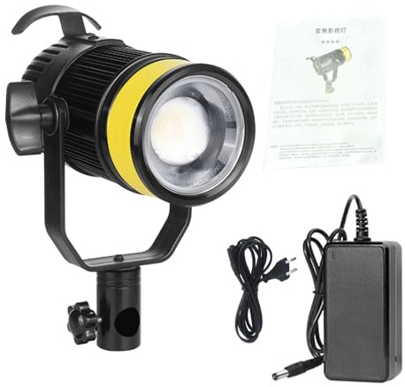 ZDAGELD Luce Video LED 2700K 6500K, Illuminazione Fotografica Ad Alta luminosità con 5 modalità Scena, Adatta per Riprese Professionali e Ritratti di Bellezza, Dissipazione del Calore (Spina europea)