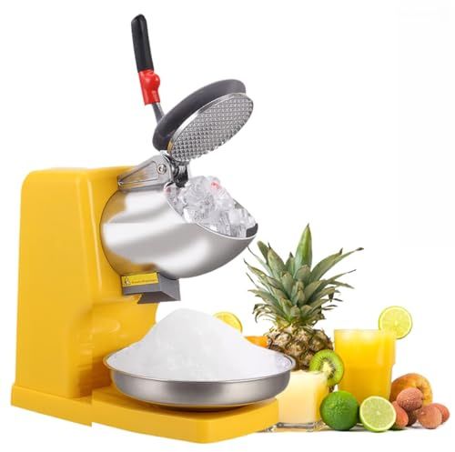 Tritaghiaccio professionale, macchina per granite da 500 W con 100 kg/h, design anti-schizzi, interruttore a un pulsante, macchina elettrica per granite per cocktail, granite e coni di neve