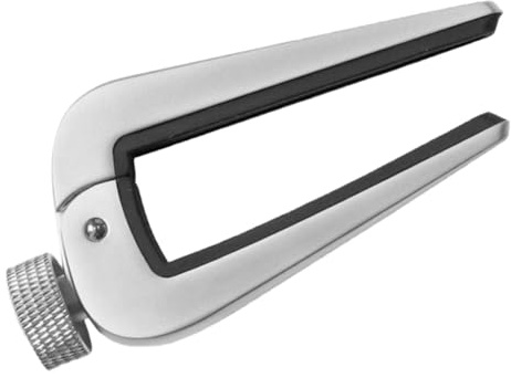 TEMPNAP Silver Adjustable Metal Guitar Capo Universal for 6/12 String Acoustic Classical Electric Bass Mandolin Comfortable Handling for Practice Sessions