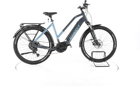 Ghost E Bike E-Teru Essential EQ Trekking E-Bike Damen 27,5 Zoll Elektrofahrrad, Bosch 75 Nm 500 Wh, 9 Gänge, Hydraulische Scheibenbremse 179-189 cm blau (Generalüberholt)