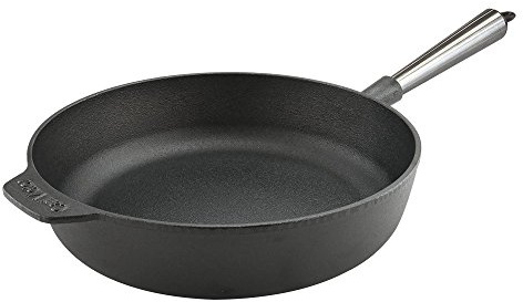 Carl Victor - Servierpfanne Aus Gusseisen Rund 28 cm Edelstahlgriff