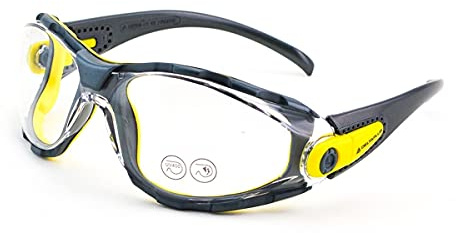 Delta plus - Gafa protección pacaya clear lens policarbonato incolora negro / amarillo