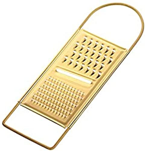 ARKEM Grattugia per Formaggio, Grattugia Multifunzionale per Cucina, Affetta Patate E Frutta, Sbuccia, Raschia Verdure E Grattugia da Taglio-Gold