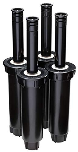 Rain Bird 1804DSH4PK Professioneller Pop-Up-Sprinkler, 180° Halbkreismuster, 2,4 m - 3,8 m Sprühabstand, 10,2 cm Pop-Up-Höhe, 4 Stück