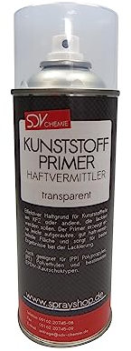 SDV Chemie Kunststoffprimer transparent 3x 400ml Plastik Kunststoff Haftgrund Haftvermittler Grundierung