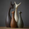 Lin's Wood Tier Ornament Porzellan Dekoration Hirsch Keramik Handwerk Kunst Kreative Einrichtung Ornamente Geschenk Familie Matten Vier Personen Haus Hirsch.