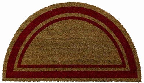 Casatessile Felpudo en Coco Natural Bordo 14 - Rosso, Media Luna