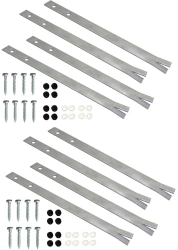 Gartenwelt Riegelsberger Bodenanker zum Einbetonieren 40 cm – 8 Stück Erdanker aus feuerverzinktem Stahl inkl. Schrauben, für Schaukel & Spielturm