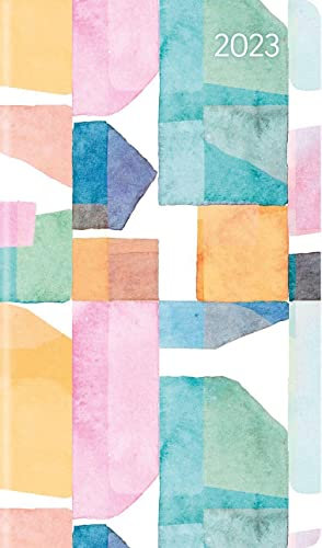 Slimtimer Style Aquarell 2023 - Taschen-Kalender 9x15,6 cm - Weekly - 128 Seiten - Notiz-Buch - mit Info- und Adressteil - Alpha Edition