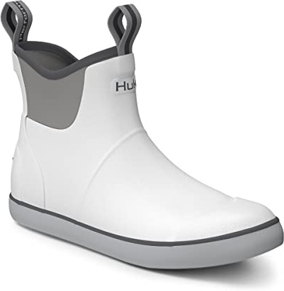 HUK Zapatos Rogue Wave para hombre, botas de pesca y cubierta de alto rendimiento, blanco, (Solid - White), 44.5 EU