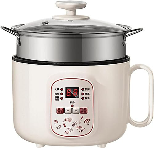 MISKYN Cuociriso Da 2,6 Litri, Cottura Antiaderente, Protezione Dalle Alte Temperature, Funzionamento One-Touch. Perfetto Per Cucinare Il Riso,Giallo-2.6L,Rosa