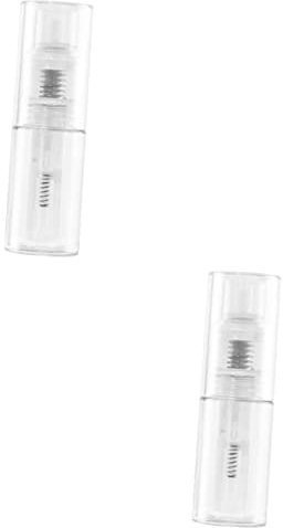 FRCOLOR 2 Stück Trockenpulverflasche Puderpufferflasche Leerer Pulverbehälter Make-Up-Puderbehälter Kleiner Talkumpuder-Spender Kleine Behälter Kunststoff-Haare Leerer Toner