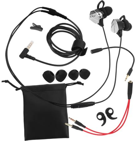 Veemoon Gaming Earbuds Kabelgebunden Pc Earphones Mit Mikrofon In-Ear Stereo-kopfhörer Leicht Und Stabil Für Computer Tablet Smartphone