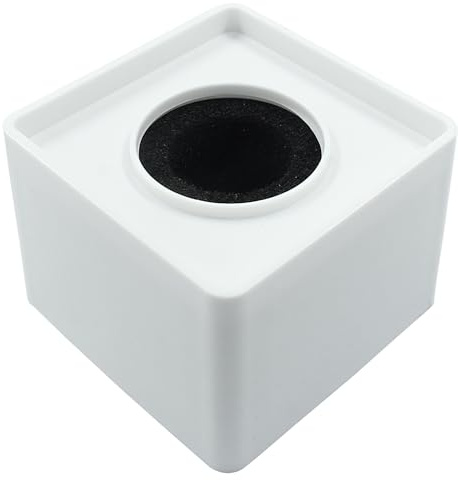Waziaqoc Microphone Flag Station, Square Cube ABS, White