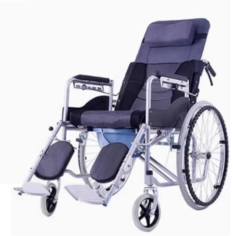 GNbow Fauteuil Roulant Autopropulsé, Fauteuil Roulant Pliable, Chaise Roulante Handicapé, Fauteuil Roulant Pliant avec Repose-Jambes élévateurs, Repose-Pieds Pliable