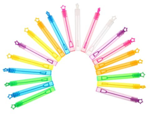 GARVALON 30stücke Teiliges Bunter Seifenblasenstäbe Für Junge Mädchen Leere Nachfüllflaschen Für Hochzeiten Und Partys Für Outdoor-aktivitäten Für Junge Mädchen