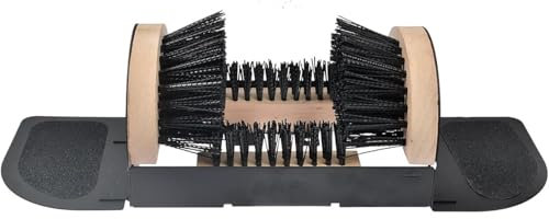 Gaxcent Brosse à Chaussures d'extérieur et grattoir de Nettoyage Brosse Stiefelre, Bottes Robuste, Appareil,A