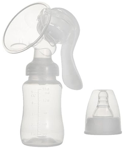 KOAHDE Extracteur de lait manuel, extracteur de lait manuel en silicone, pompe et collecteur, tire-lait
