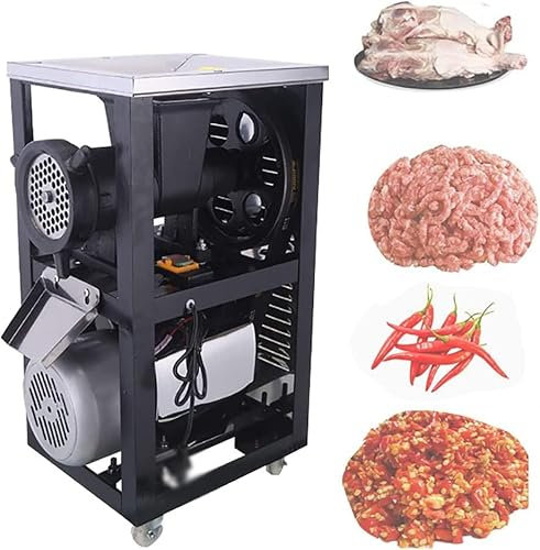 Commercial Electric Meat Grinder, High Power 3000W Multifunction Crusher for Bone Processing, Ideal for Pasture Animal Feed Preparation, Output 200-230kg/h