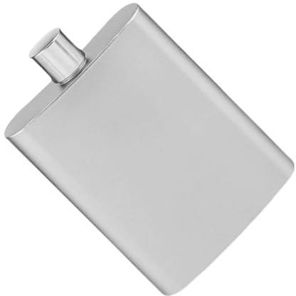 Flasque de poche carrée en métal de 100 ml - Petit récipient étanche pour whiskies