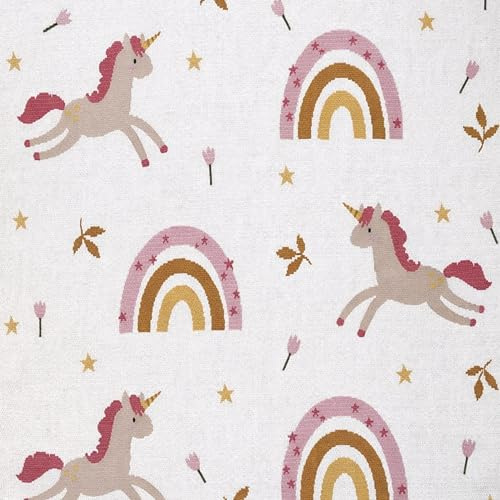 nidito Baby Decke Baumwolle - 100% hochwertige Bio-Baumwolle KBA - 80x100 cm - herrlich weich | Babydecke Mädchen Junge | Baby-Wolldecke | Kuscheldecke Babys | Baby-Geschenk Geburt (Einhorn Ensemble)