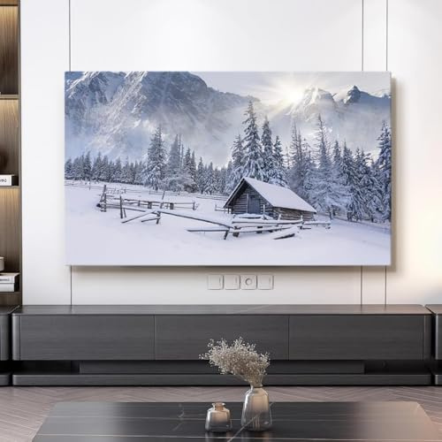 HSTANGKY Funda Protectora De TV Para Interiores De 32-80 Pulgadas Funda Moderna A Prueba De Polvo Y Protección Solar Para Televisores LCD/LED-Snow||40-43inch