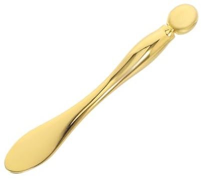 Augenmassagestift 1 Stück aus Zinklegierung für Gesichtskosmetik | Gold, für Hautcreme und Kosmetika, Damen und Mädchenmodell, Kompakt als Löffel und Schaufel
