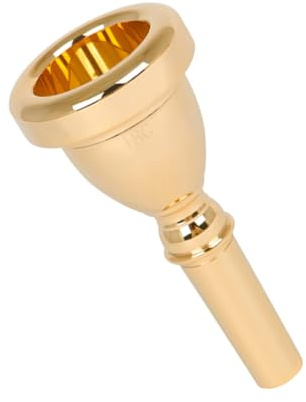 14-mm Tuba Mundstück aus Messing, Goldfarben, für Tuba | Tuba Zubehör für Anfänger und Profis, Stabile Ausführung, Leicht zu Entfernen