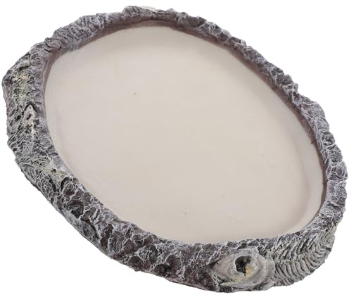 SEWACC Cuenco para Reptiles Resistente y Seguro con Color Brillante para Estimular la Alimentación para Reptiles Serpientes y Tortugas Recipiente Versátil para Agua y Comida Terrarios