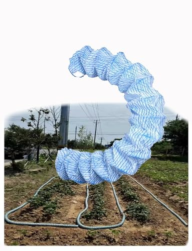 Tubo di drenaggio Morbido da Giardino da 8 cm/3 Pollici - Scarico cieco in plastica Perforata for Giardinaggio e smaltimento delle acque sotterranee(5m/16.4ft)