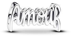 Pandora Moments Amour 794426C00 Breloque en Argent Sterling avec Inscription « Kompatibel Moments »