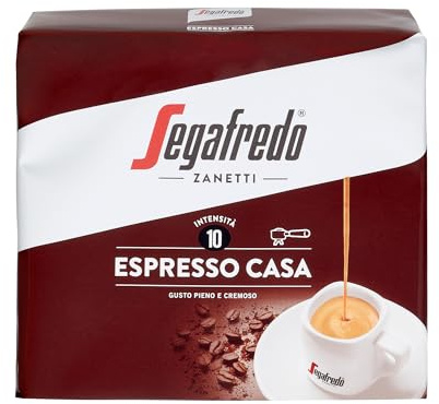 Segafredo Zanetti Caffè Macinato Espresso Casa (2 Confezioni da 250 Grammi) – Adatto per Moka – Linea Le Classiche, Tostatura Media, Gusto Pieno e Cremoso con Note Speziate (500g)