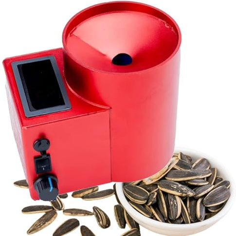 XNXYSMKJ Desgranadora portátil de Semillas de Girasol, separadora automática de Semillas de Girasol, Recargable, con batería de 2600 Ah y Voltaje Ajustable, para Uso doméstico. (Red)