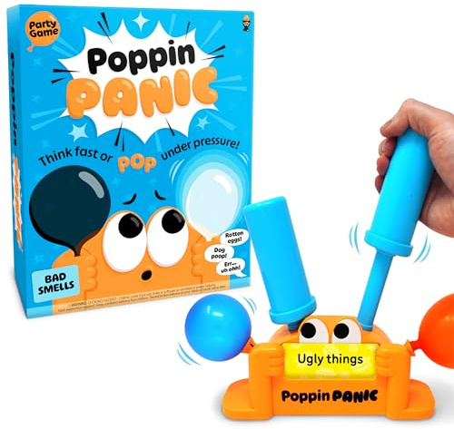 Lucky Egg Poppin Panic – The High-Pressure Party Board Game – 200 Categories, 100 Balloons – Family & Adult Party Games – 2–8 Players, Ages 8+ – by the creators of Grab the Mic and Sorry What