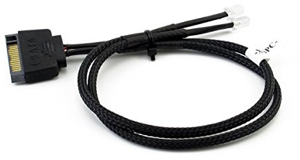 XSPC Twin - Cable SATA de 5 mm, Color Rojo