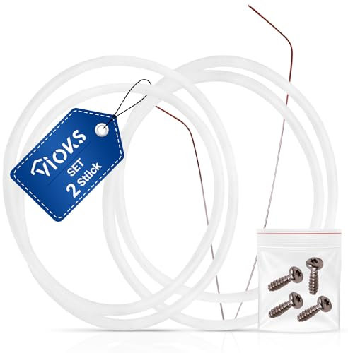 VIOKS Joint de rechange pour Bosch 12005744 - Kit complet de 2 joints de pompe Siemens Neff E15 - Kit de réparation - Joint de tête de pompe - Pièces de rechange pour lave-vaisselle
