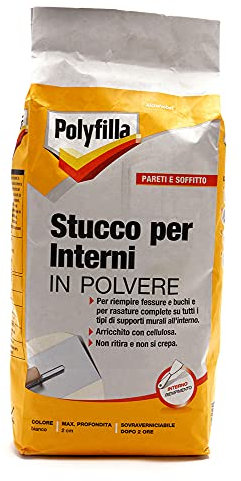 Polyfilla 5096583 Spachtelmasse für den Innenbereich, Pulver, 5 kg