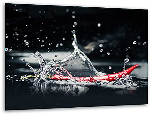 TMK ArtDeko – Schneidebrett Glas – Glasschneidebrett für die Küche 40x30 cm – Robust, Hygienisch & Rutschfest – Glas Schneidebrett – Zusätzliche Arbeitsfläche – Vielseitige Nutzung