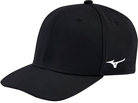 Mizuno Unisex-Erwachsene Passgenaue Profi-Mütze, Schwarz, Small/Medium