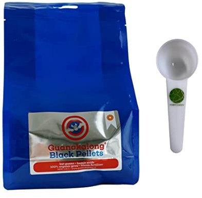Guanokalong Guano Kalong Black Pellets 500 g biologischer Grunddünger Nährstoffe Grow + Messlöffel