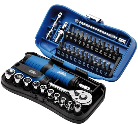 Draper 04713 Expert Socket and Bit Set, 1/4 Sq. Dr. (39 Piece)